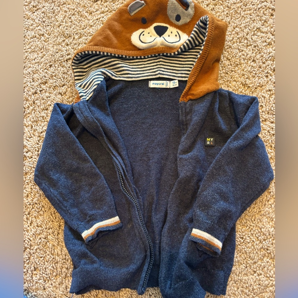Mayoral zip up sweater for boys